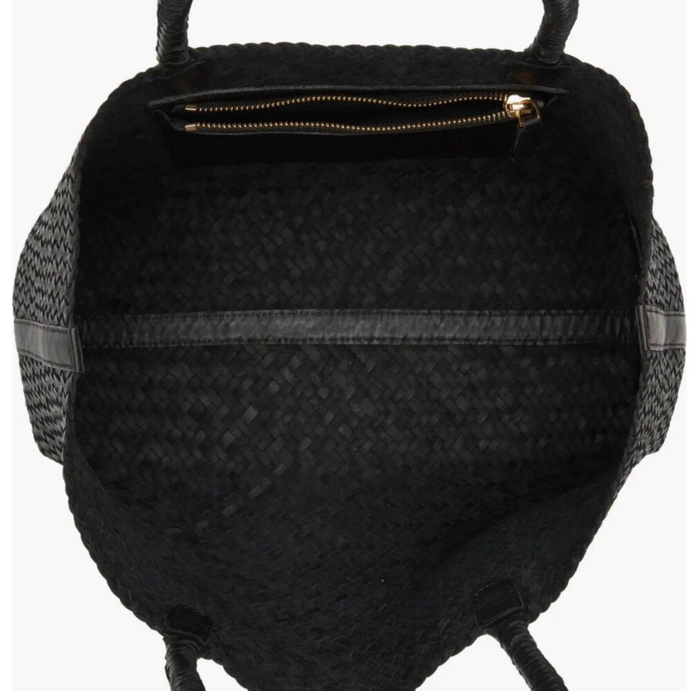 Madewell Black Woven Tote Bag - Picture 3 of 11